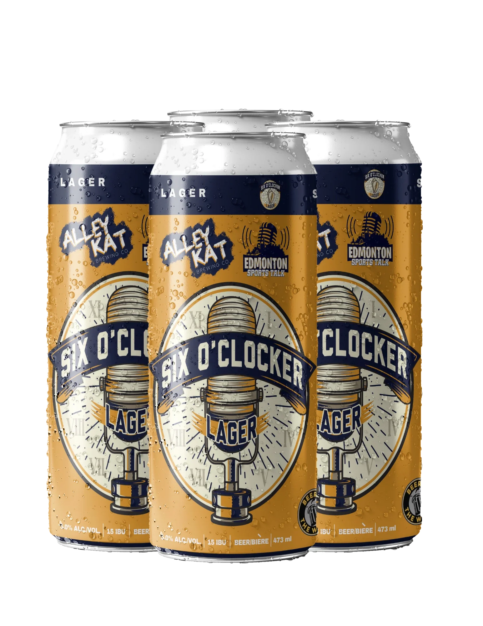ALLEY KAT SIX O'CLOCKER LAGER 473ML 4PK CAN @ Deerfoot City [1055485]