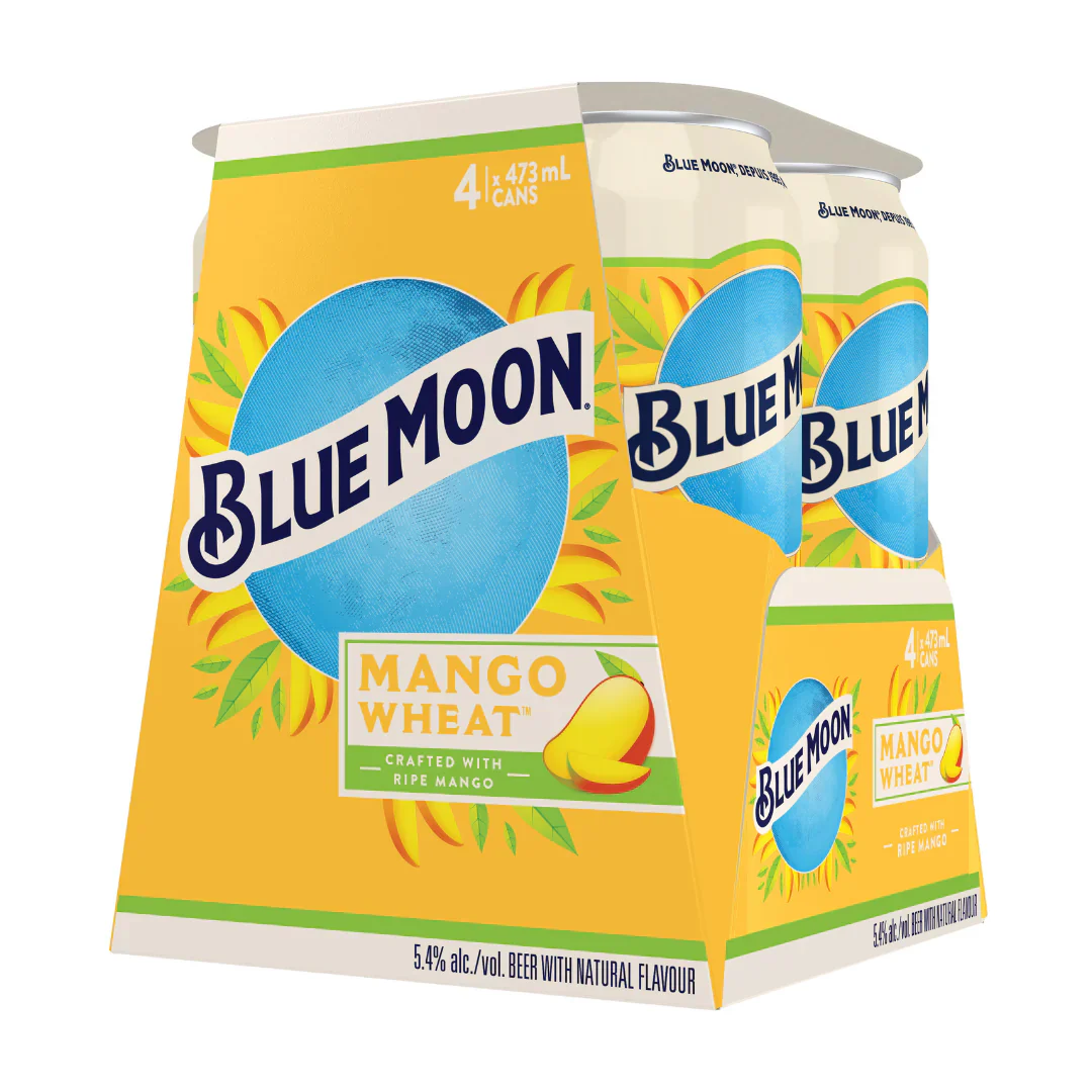 BLUE MOON MANGO WHEAT ALE 473ML 4PK CAN @ Signal Hill [1023073]