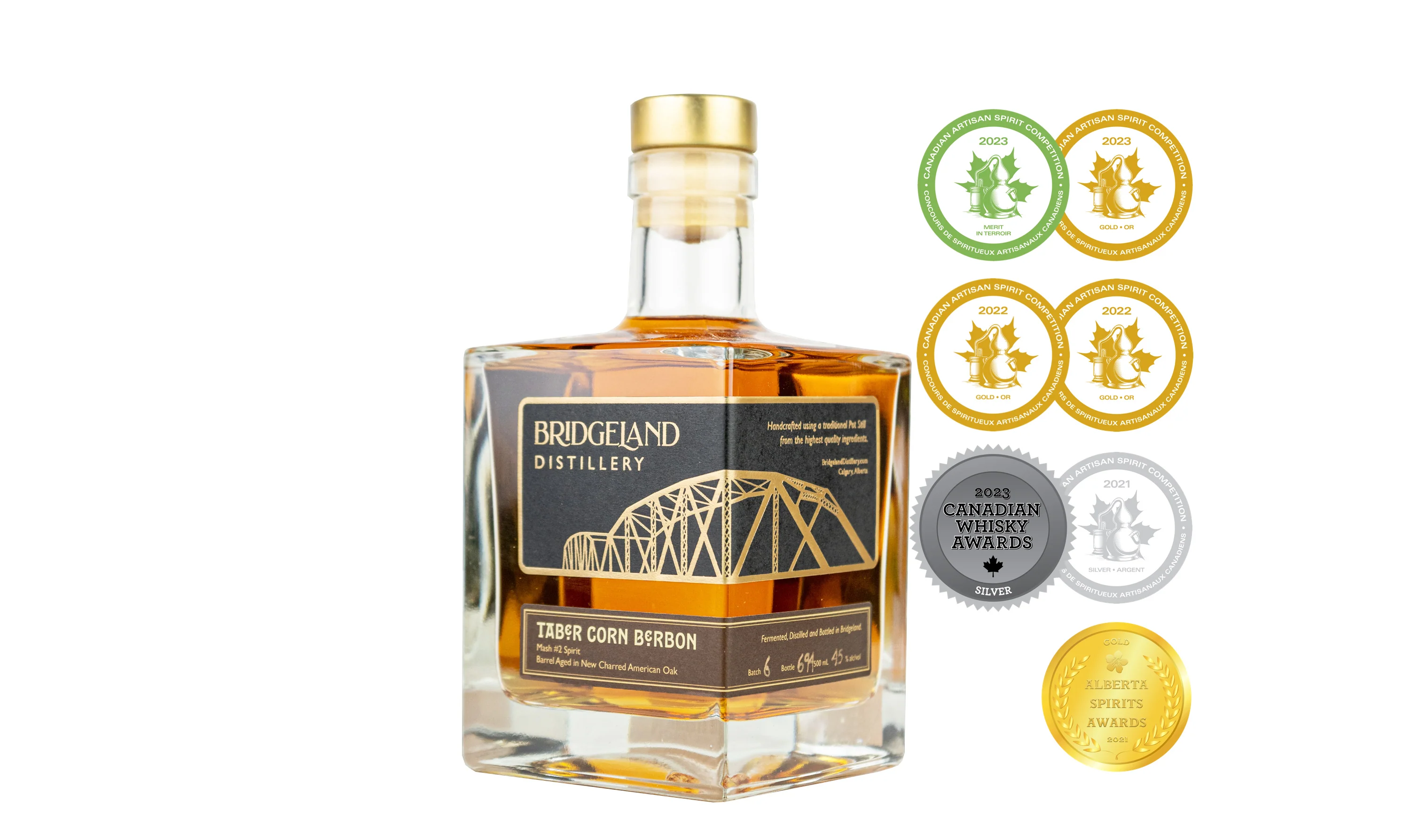 BRIDGELAND TABER CORN SPIRIT 500ML @ Emerald Hills [1027375]