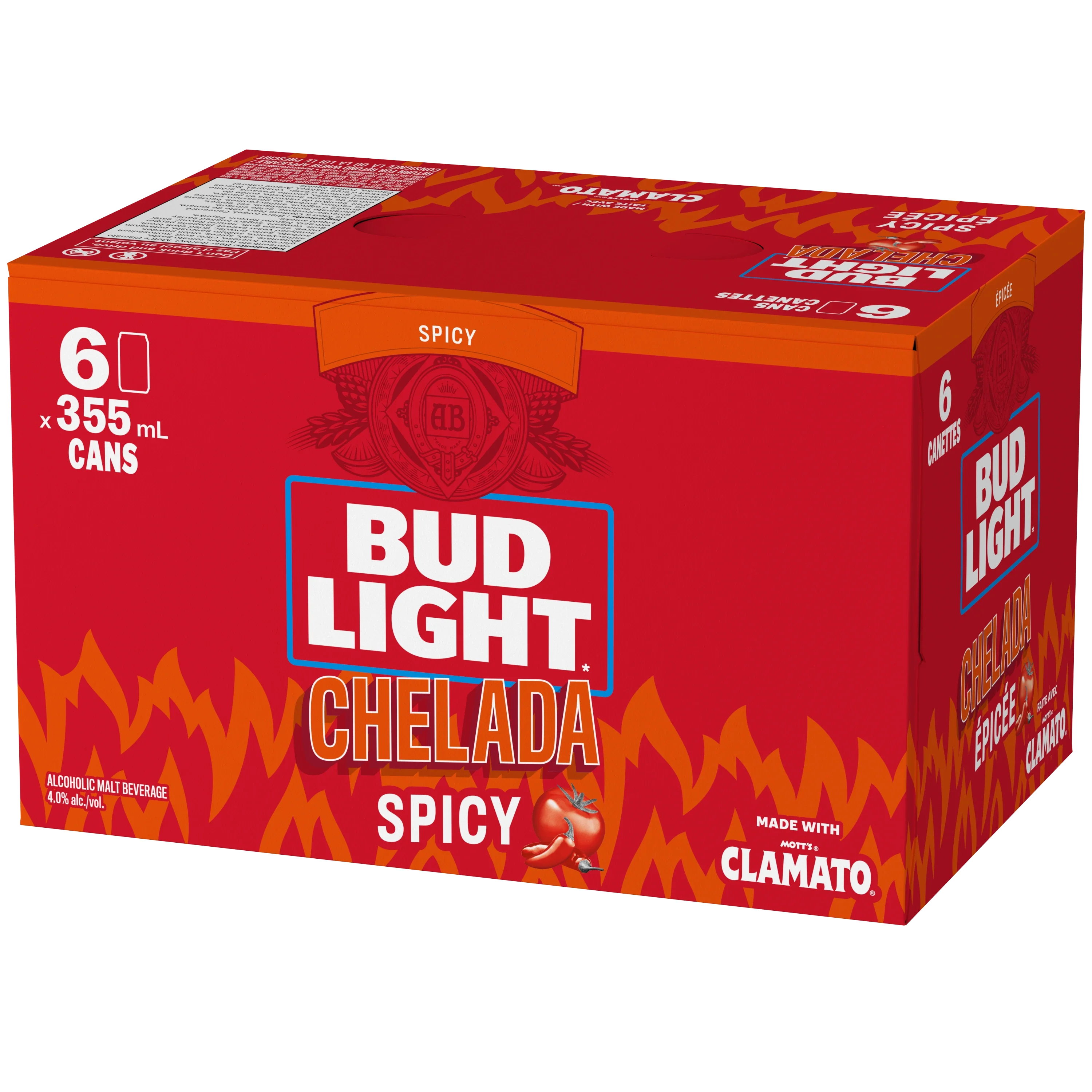 BUD LIGHT SPICY CHELADA 355ML 6PK CAN @ Signal Hill [1053070]