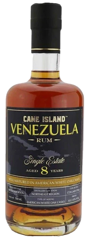CANE ISLAND SINGLE ESTATE VENEZUELA 8YR RUM 700ML @Deerfoot Meadows [1051588]