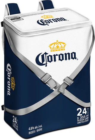 CORONA EXTRA SLEEK COOLER BAG 355ML 24PK CAN