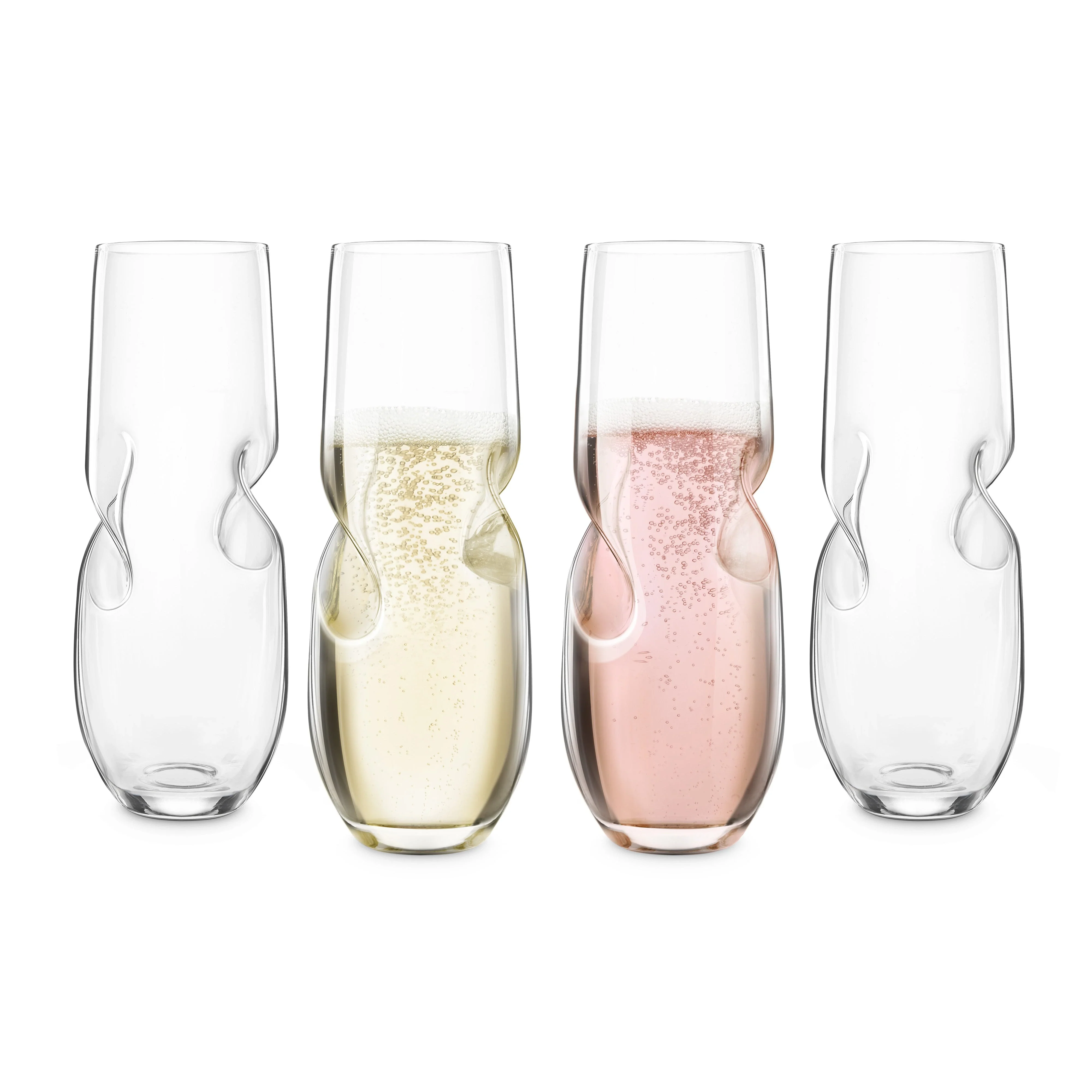 FINAL TOUCH BUBBLES SPARKLING STEMLESS GLASSES 4PK @Deerfoot Meadows [1037187]