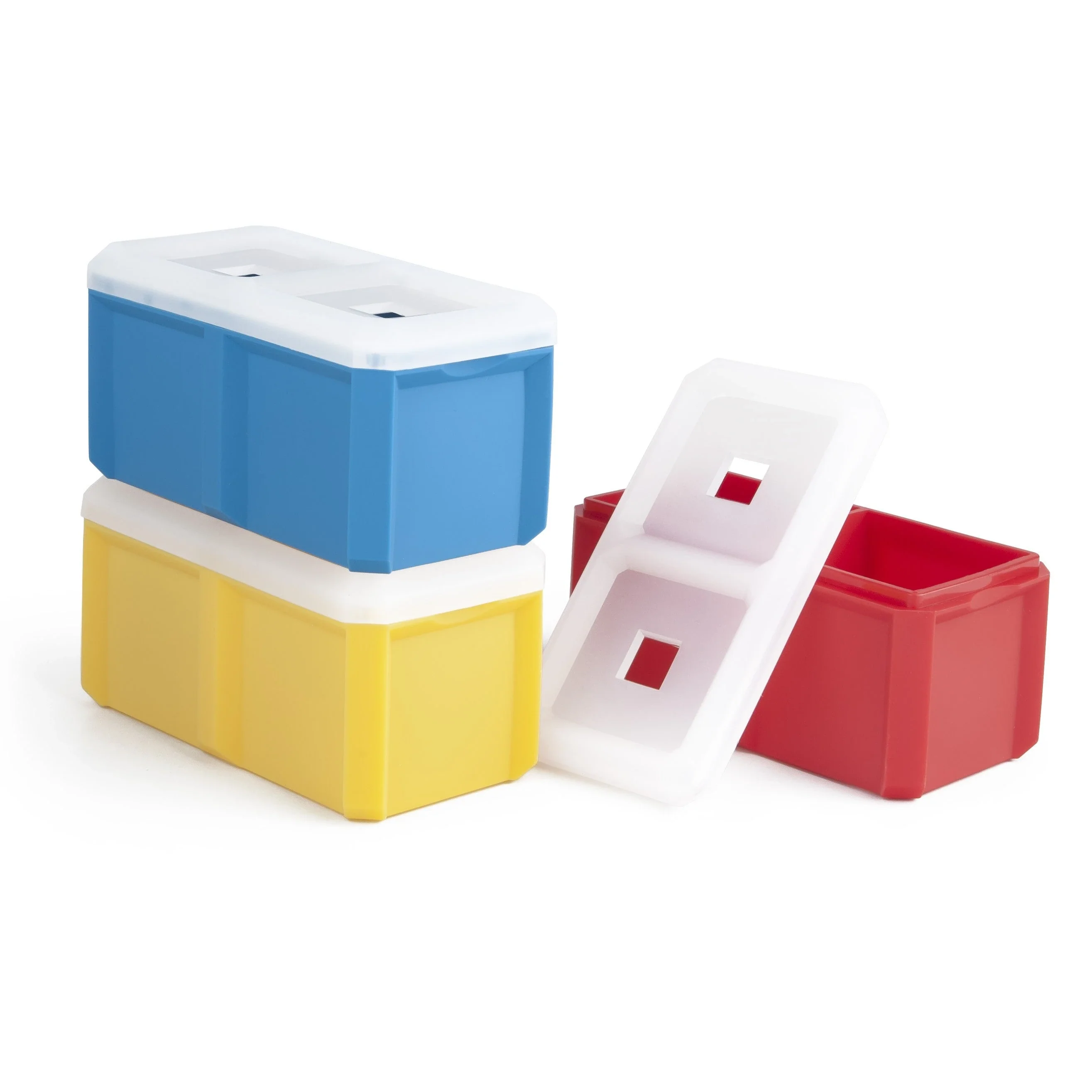 FINAL TOUCH STACKABLE EXTRA-LARGE 2 CUBE ICE MOULDS SET OF 3 @ Emerald Hills [1037927]