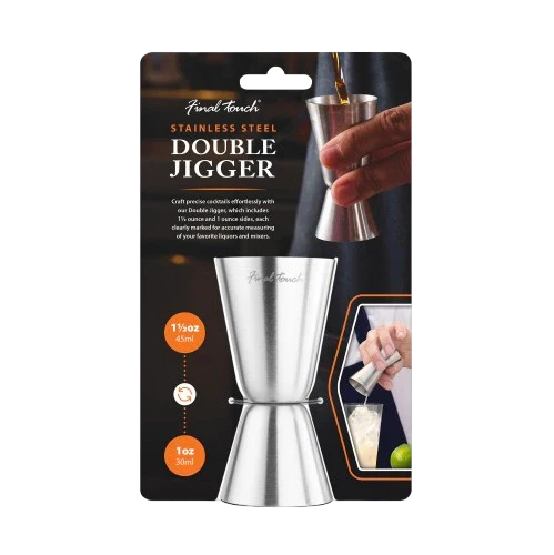 FINAL TOUCH STAINLESS STEEL DOUBLE JIGGER 1OZ TO 1.5OZ @Deerfoot Meadows [1055824]