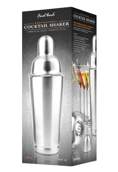 FINAL TOUCH STAINLESS STEEL PROFESSIONAL COCKTAIL SHAKER @ Southgate [1023473]
