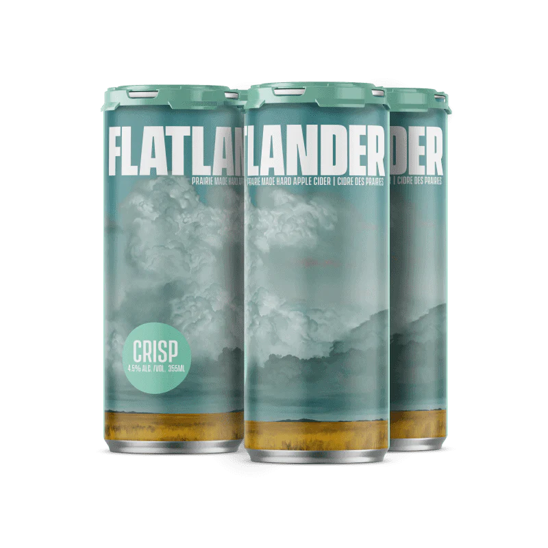 FLATLANDER CRISP APPLE CIDER 355ML 4PK CAN @ Lethbridge [1028172]