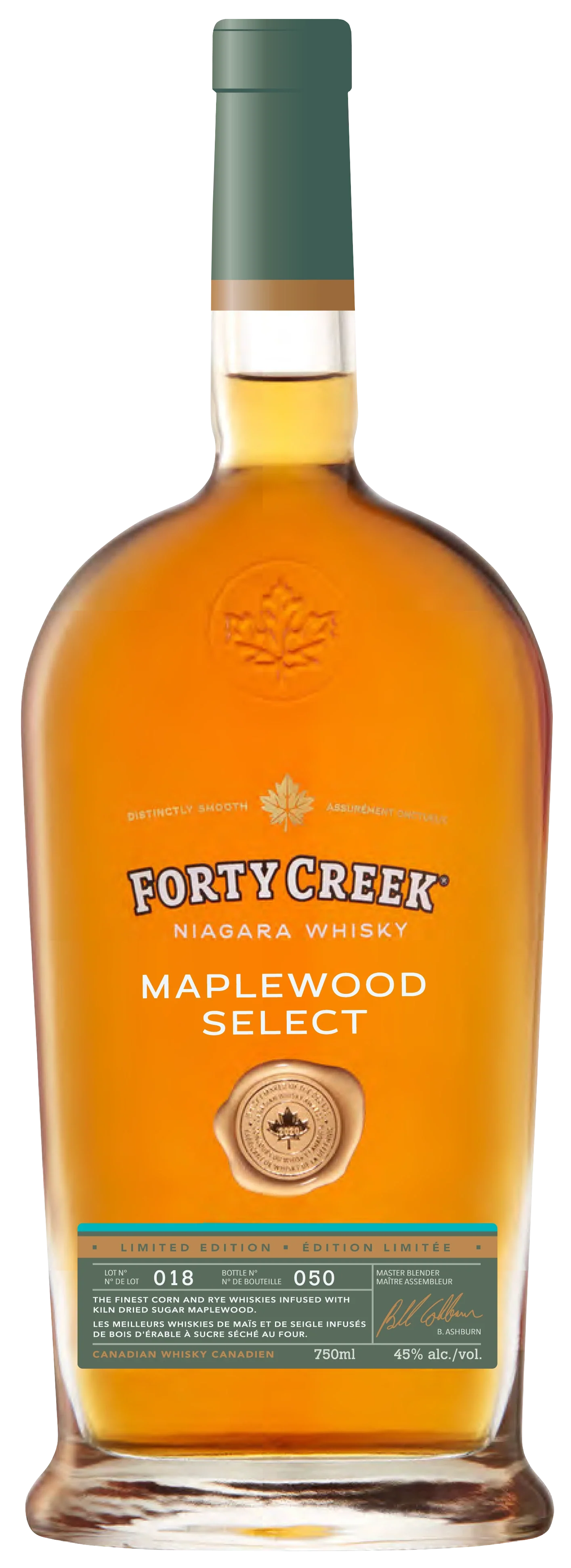 FORTY CREEK MAPLEWOOD SELECT CANADIAN WHISKY 750ML @ MacTaggart Ridge [1053571]