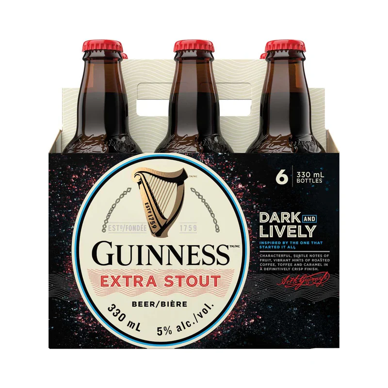 GUINNESS EXTRA STOUT 341ML 6PK BT @ Lethbridge [1004151]