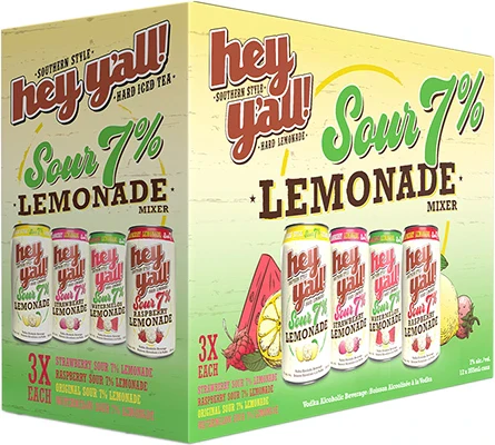 HEY YALL HARD LEMONADE SOUR 7% MIXER 355ML 12PK CAN @ Regina [1056773]