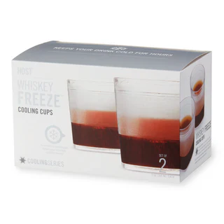 HOST WHISKEY FREEZE COOLING CUP WOOD 2PK @ Emerald Hills [1061113]