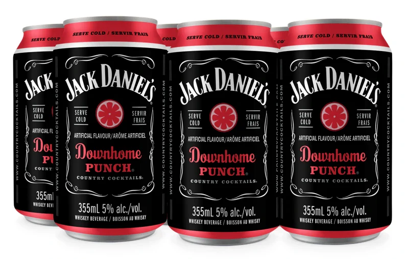 JACK DANIELS DOWNHOME PUNCH 355ML 6PK CAN @ Red Deer [1058584]
