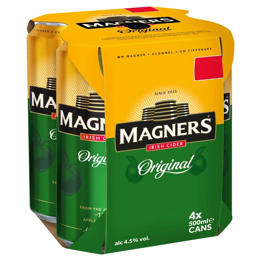 MAGNERS ORIGINAL IRISH CIDER 500ML 4PK CAN @ Lethbridge [1000991]