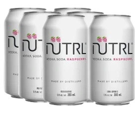 NUTRL VODKA SODA RASPBERRY 355ML 6PK CAN @Deerfoot Meadows [1038859]