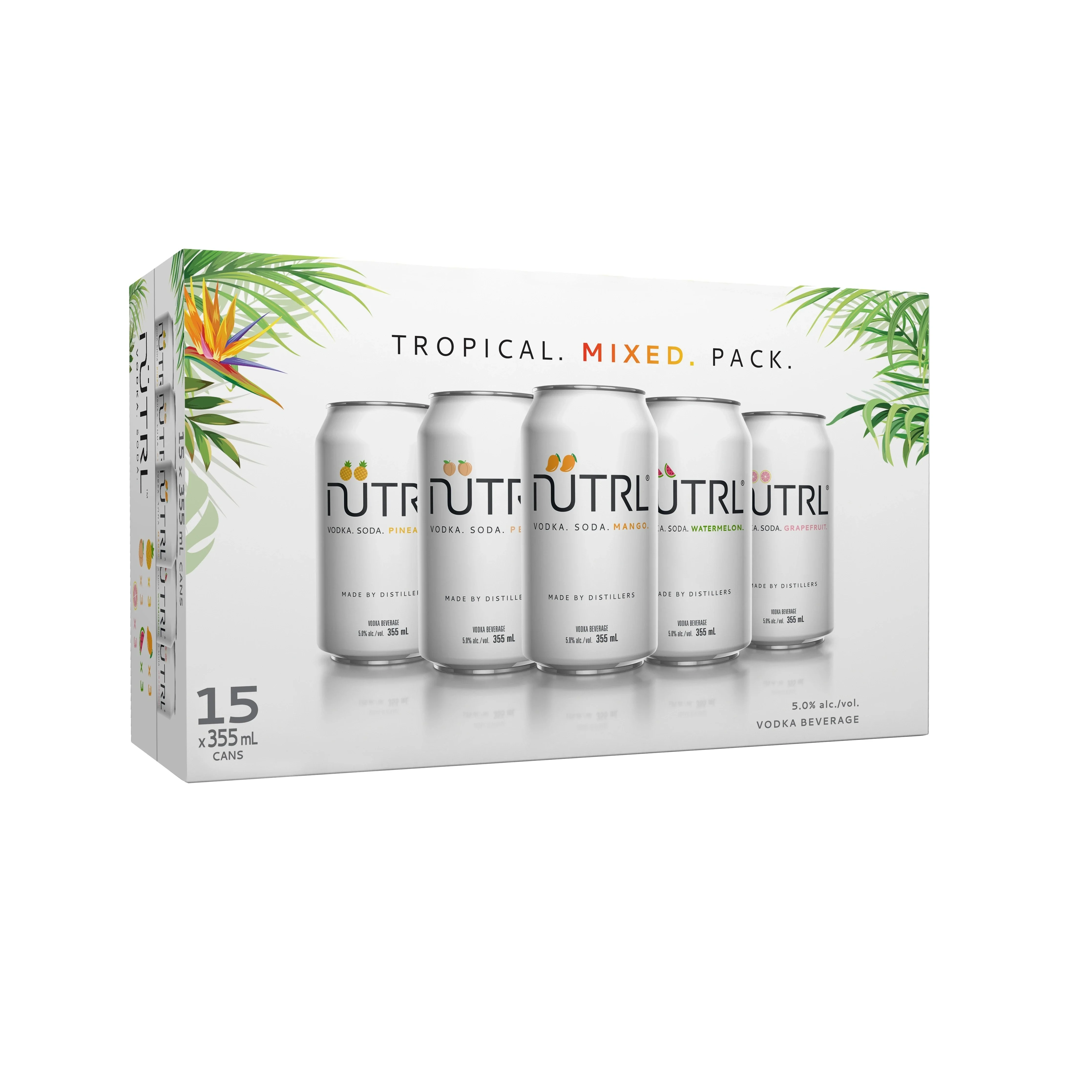 NUTRL VODKA SODA TROPICAL MIXER 355ML 15PK CAN @ Regina [1039068]