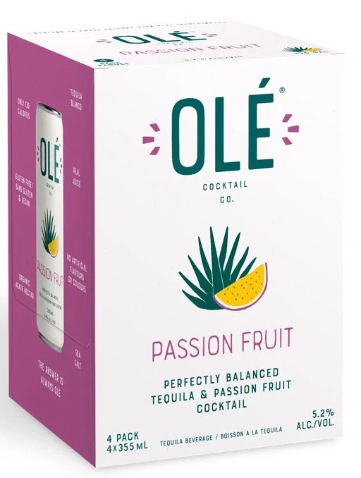 OLE COCKTAIL TEQUILA PASSIONFRUIT 355ML 4PK CAN @ Emerald Hills [1058737]