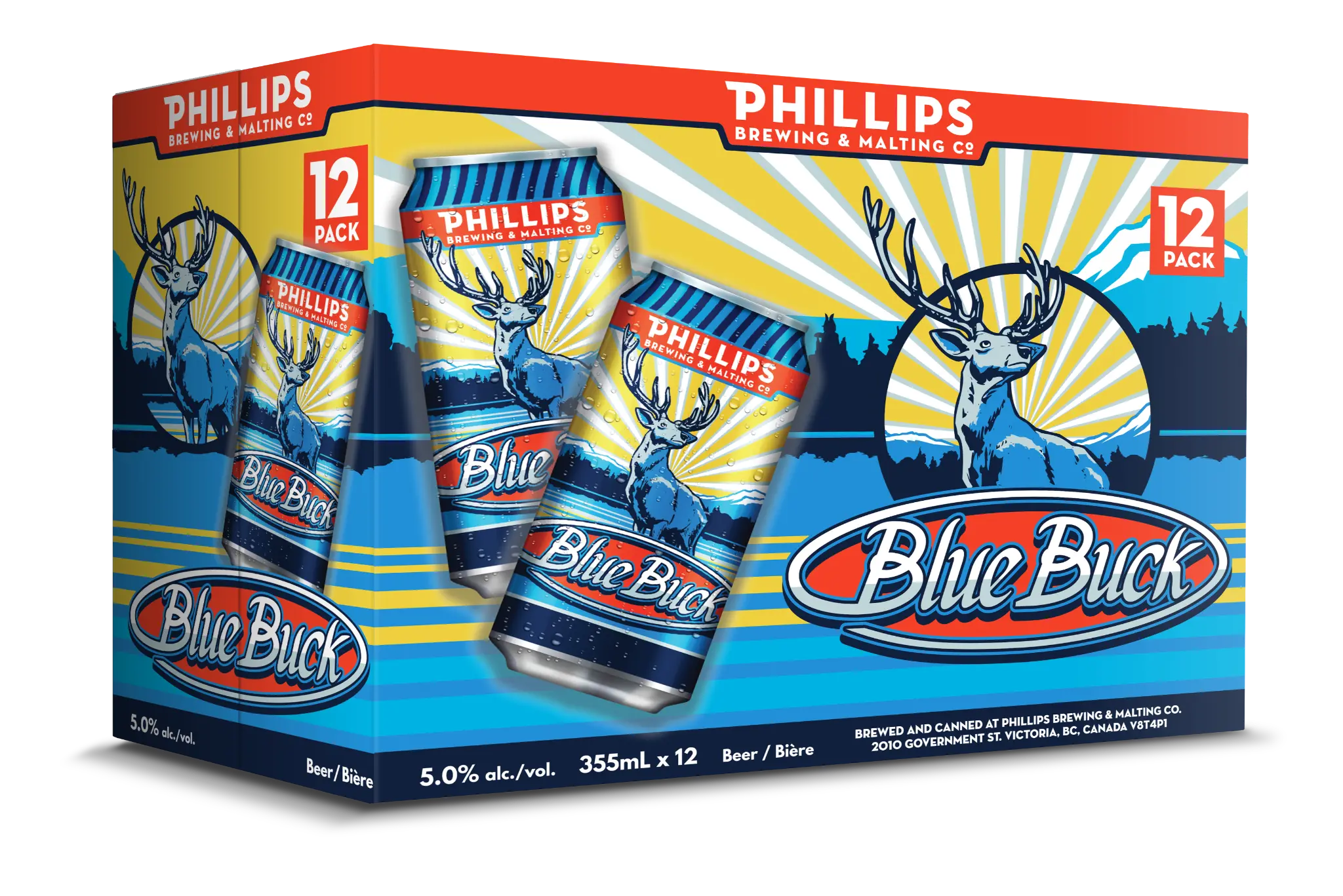 PHILLIPS BLUE BUCK ALE 355ML 12PK CAN @ Red Deer [1035670]