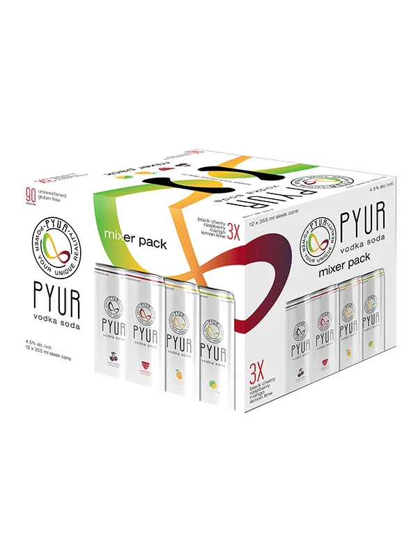 PYUR VODKA SODA MIXER 355ML 12PK CAN @ Signal Hill [1019361]