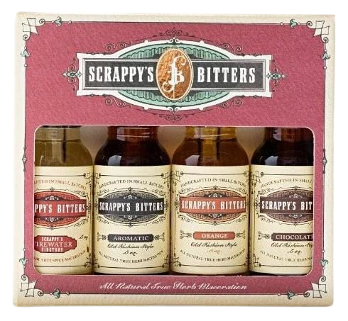 SCRAPPYS BITTERS THE ESSENTIALS GIFTBOX 15ML 4PK @ Regina [1003637]