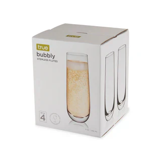 TRUE BUBBLY STEMLESS FLUTES 4PK @ Red Deer [1061123]