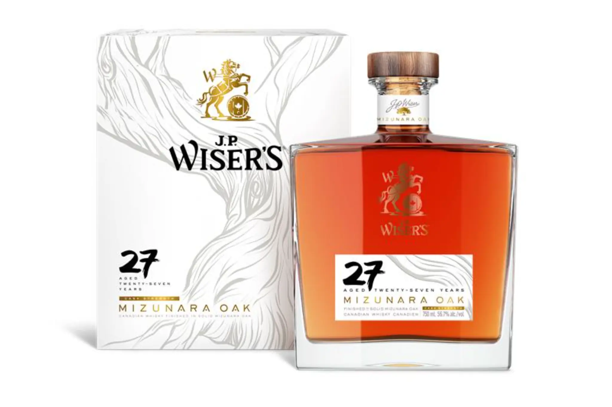 WISERS 27YR MIZUNARA OAK CANADIAN WHISKY 750ML @Deerfoot Meadows [1061421]