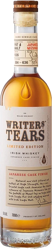 WRITERS TEARS JAPANESE MIZUNARA CASK IRISH WHISKEY 700ML @ Sage Hill [1050324]